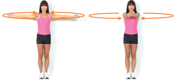 Shoulder movement through the 3 planes of motion