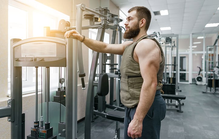 a man in the middle of doing a murph workout